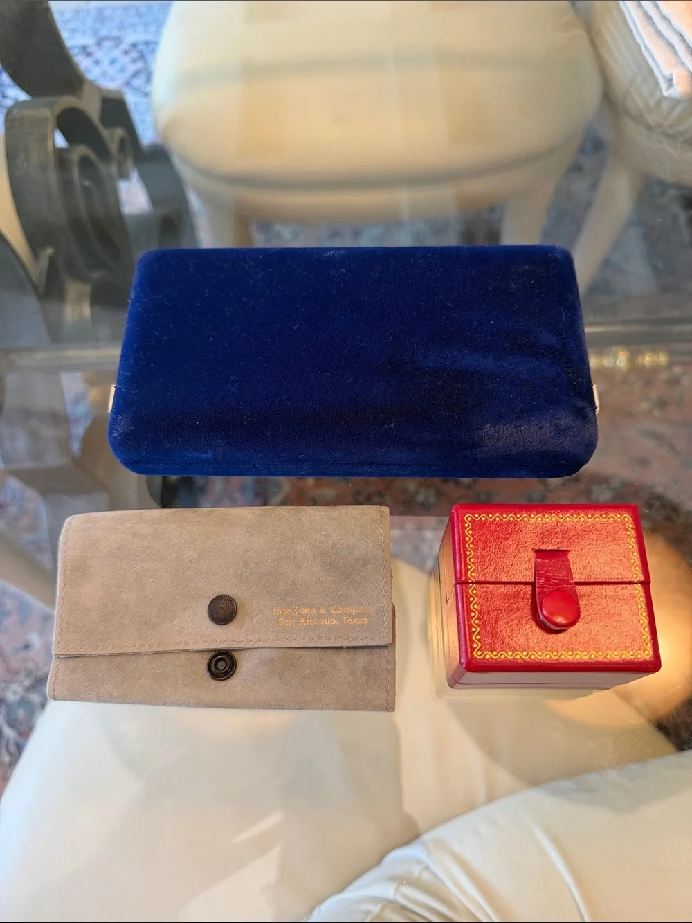 Set of Jewelry Boxes/Travel Pouches